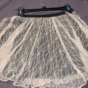 Skirt Lacey and lined. Mini. Very cute.